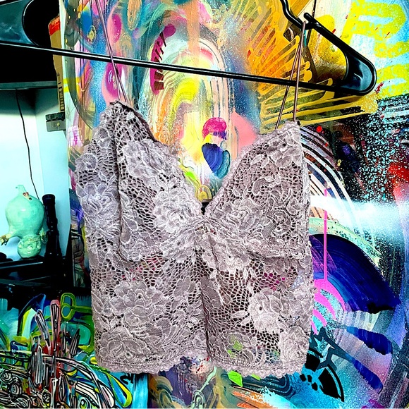 Lace Camisole Crop Top - Picture 1 of 1